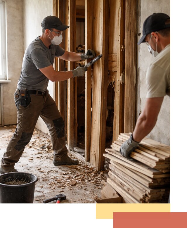 Демонтаж деревянных перегородок в Южноуральске быстро и аккуратно