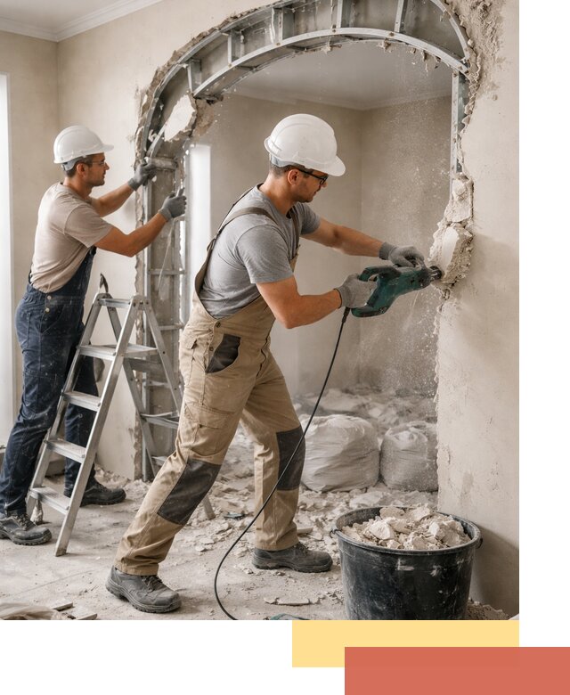 Демонтаж гипсокартонной арки в Южноуральске быстро и аккуратно