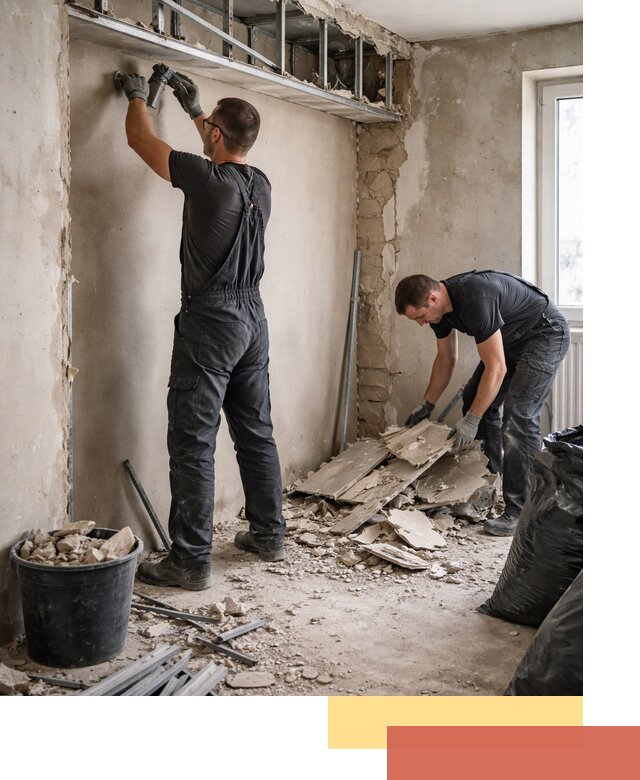 Демонтаж короба из гипсокартона в Южноуральске быстро и аккуратно