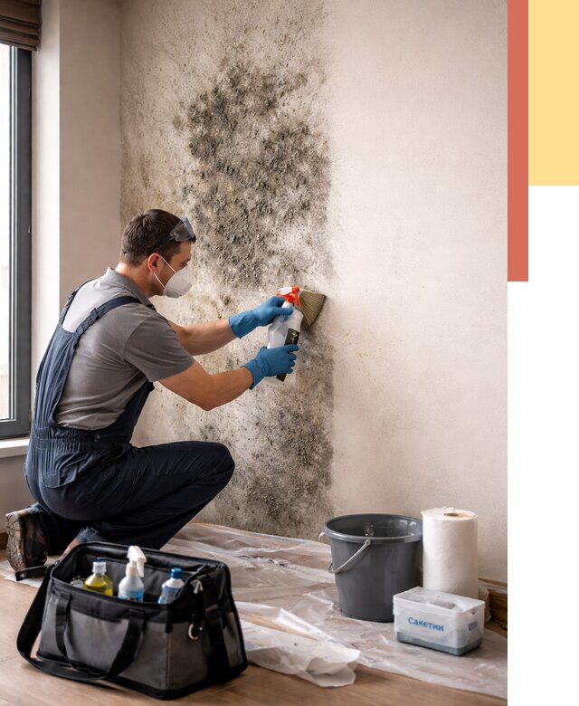Удаление плесени со стен в Южноуральске от 2351 руб. — быстро и недорого | ОТДЕЛОЧНИК-Жрк