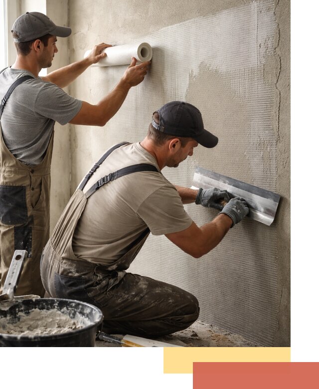 Армирование стен стеклосеткой в Южноуральске для прочной отделки