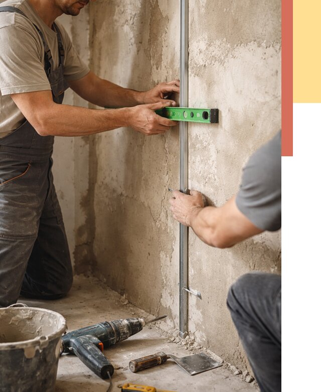 Установка штукатурных маяков в Южноуральске от 7655 руб. — быстро и недорого | ОТДЕЛОЧНИК-Жрк