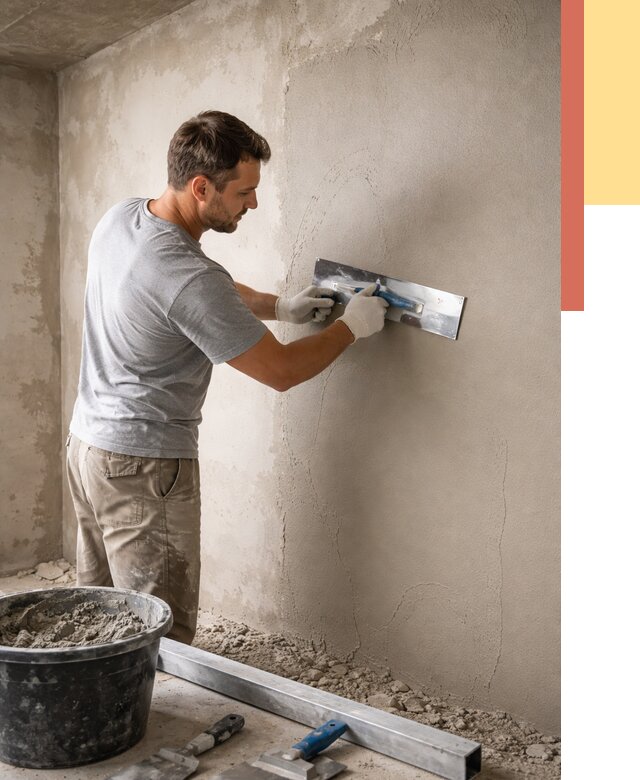 Штукатурка стен без маяков в Южноуральске от 7874 руб/м2 — услуги и цена | ОТДЕЛОЧНИК-Жрк