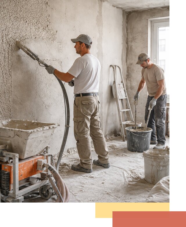 Машинная штукатурка стен в Южноуральске — быстро и качественно