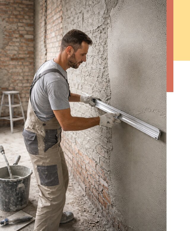 Штукатурка кирпичных стен в Южноуральске от 4921 руб/м2 — быстро и недорого | ОТДЕЛОЧНИК-Жрк