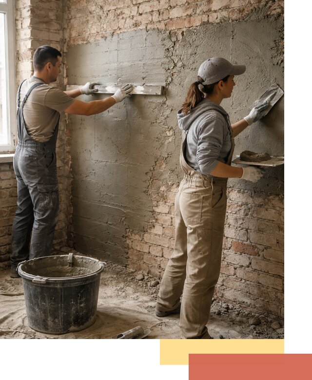 Штукатурка кирпичных стен в Южноуральске — качественно и надежно