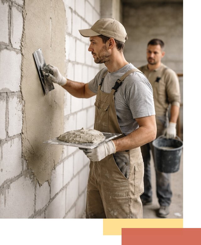 Штукатурка стен из газобетона в Южноуральске под ключ