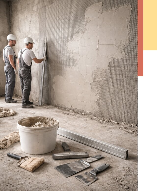 Штукатурка стен по сетке в Южноуральске от 6015 руб./м2 — быстро и недорого | ОТДЕЛОЧНИК-Жрк