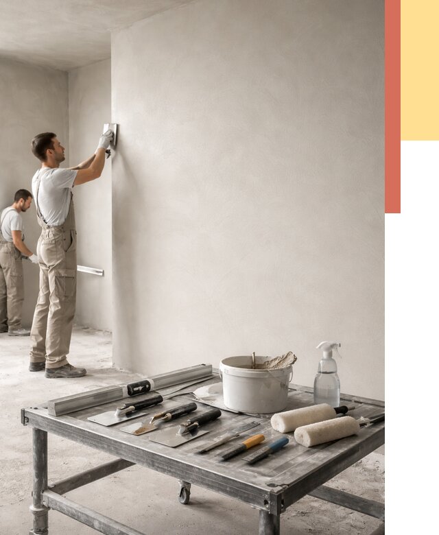 Штукатурка стен под покраску в Южноуральске от 4921 руб./м² — качественно и недорого | ОТДЕЛОЧНИК-Жрк