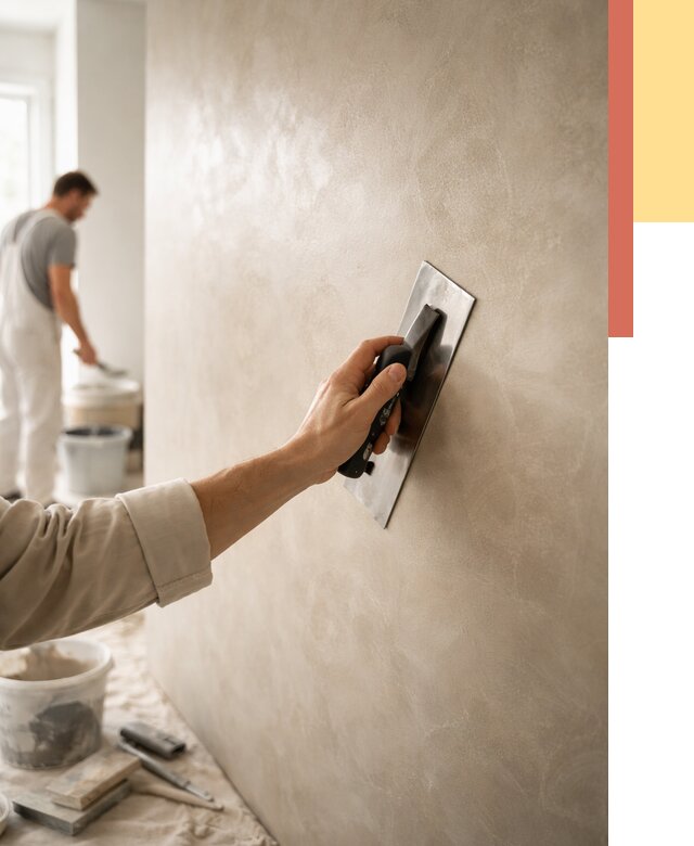 Венецианская штукатурка в Южноуральске от 3828 руб/м² — нанесение стен под ключ | ОТДЕЛОЧНИК-Жрк