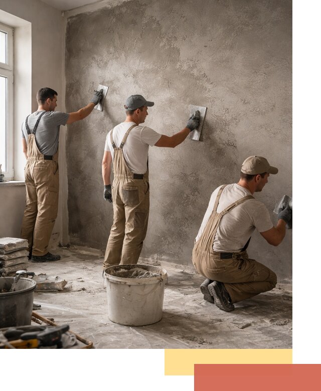 Декоративная штукатурка под бетон в Южноуральске для стен и потолков