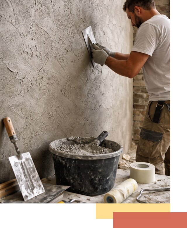 Декоративная штукатурка лофт в Южноуральске — отделка стен и потолков