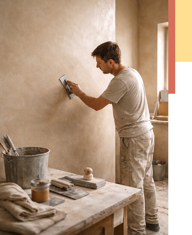 Марокканская штукатурка таделакт в Южноуральске под ключ от 4593 руб. | ОТДЕЛОЧНИК-Жрк