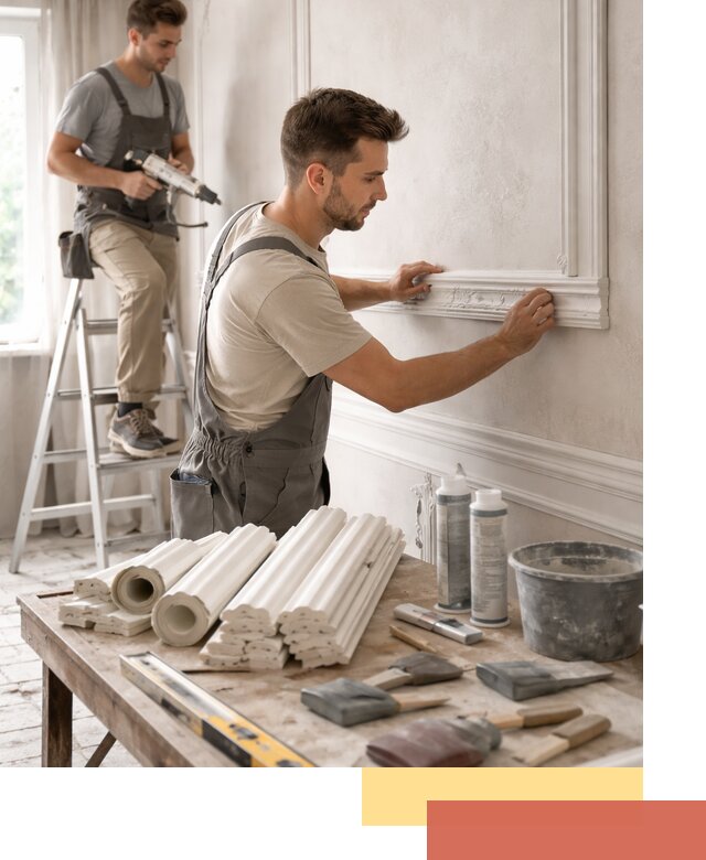 Монтаж лепнины на стены в Южноуральске профессионально и качественно