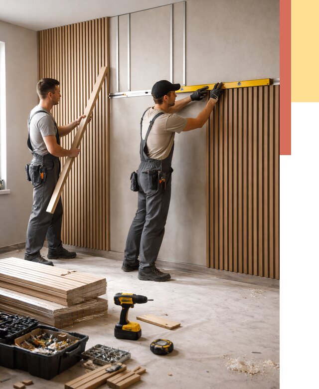 Монтаж реечных панелей на стены в Южноуральске от 1312 руб. — быстро и недорого | ОТДЕЛОЧНИК-Жрк