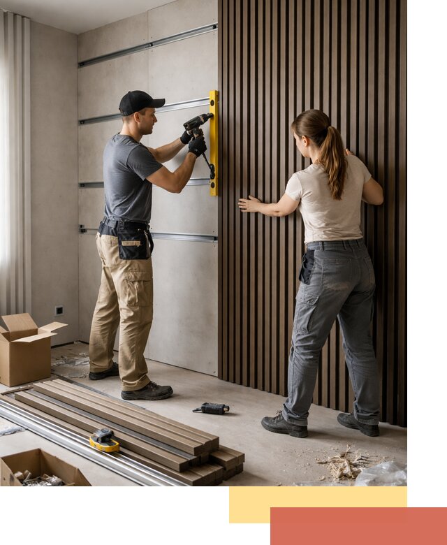 Монтаж реечных панелей на стены в Южноуральске