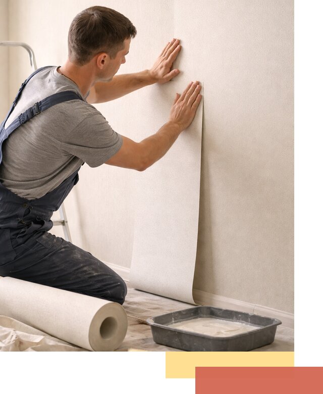 Поклейка флизелиновых обоев в Южноуральске качественно и быстро