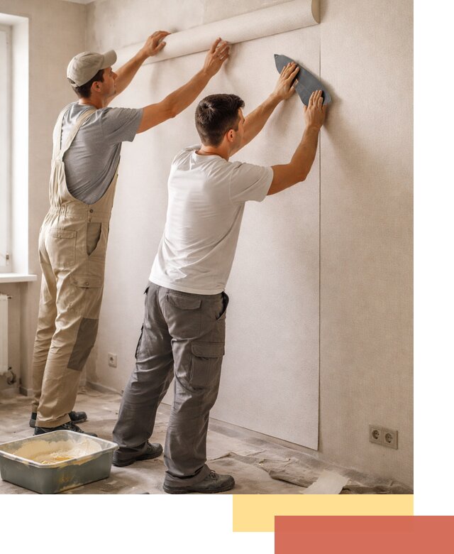 Поклейка виниловых обоев в Южноуральске профессионально и качественно