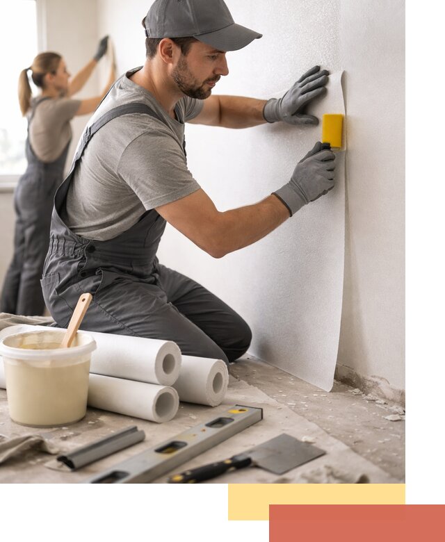 Поклейка стеклообоев профессионально в Южноуральске