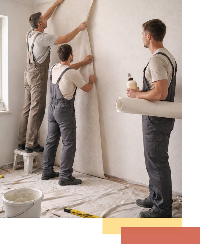 Оклейка стен обоями в Южноуральске — качественно и профессионально