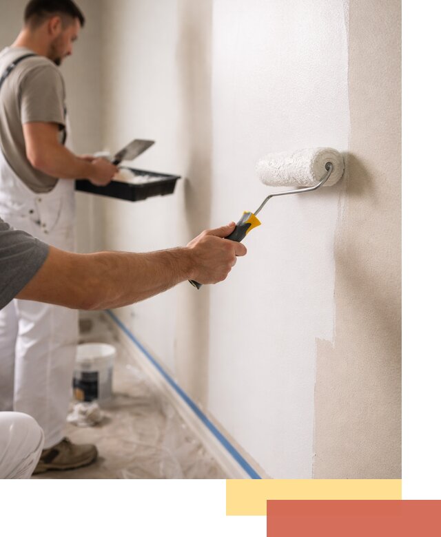 Покраска стен акриловой краской профессионально в Южноуральске