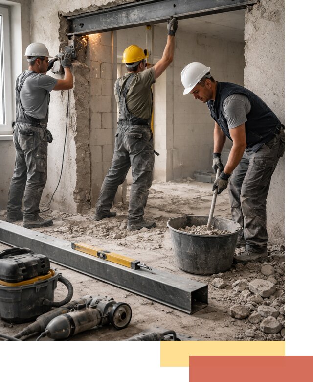 Создание проемов в стенах и несущих конструкциях в Южноуральске