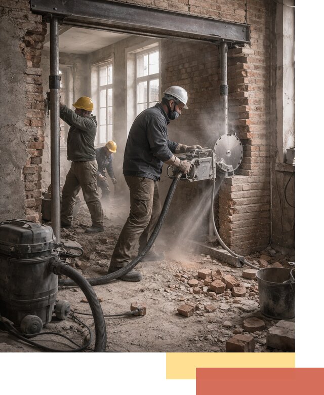 Прорезка проема в стене под дверной или оконный проем в Южноуральске