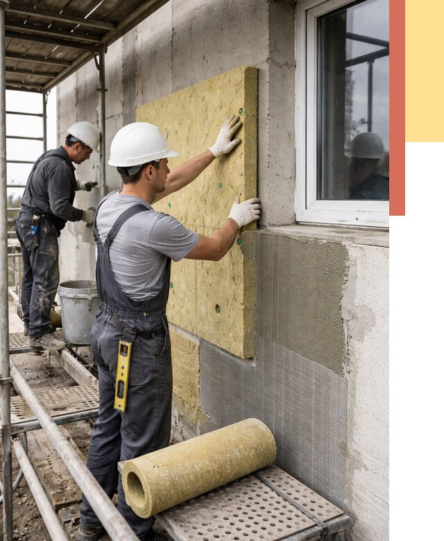 Утепление стен в Южноуральске от 4702 руб. под ключ — быстро и недорого | ОТДЕЛОЧНИК-Жрк
