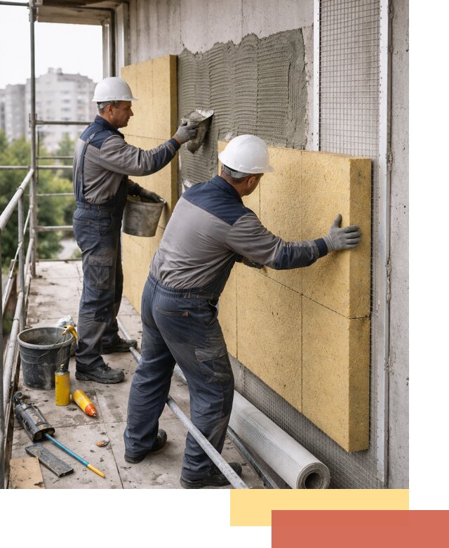 Утепление стен зданий и домов в Южноуральске качественно и надежно