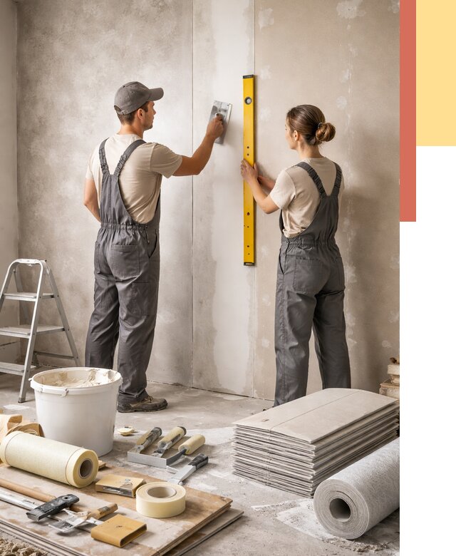 Отделка стен в Южноуральске от 1640 руб/м² — недорого, быстро, под ключ | ОТДЕЛОЧНИК-Жрк