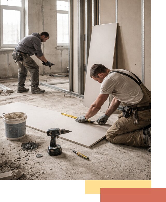 Кладка перегородок из ПГП под ключ в Южноуральске