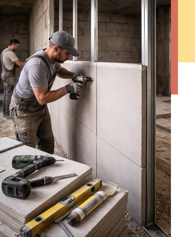 Кладка влагостойких перегородок ПГП в Южноуральске от 1312 руб. под ключ | ОТДЕЛОЧНИК-Жрк