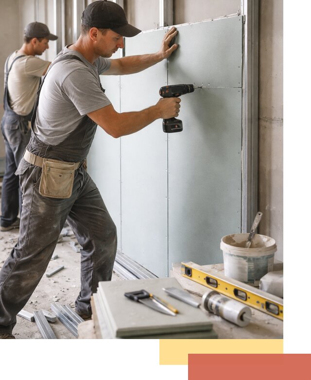 Кладка влагостойких перегородок ПГП в Южноуральске