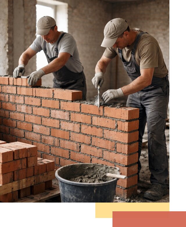 Кладка кирпичных перегородок под ключ в Южноуральске