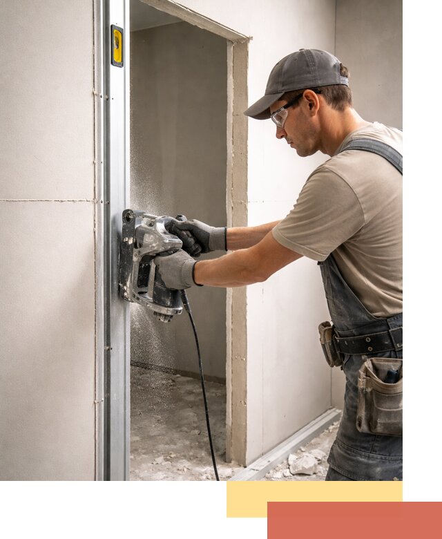 Устройство дверного проема в перегородке в Южноуральске