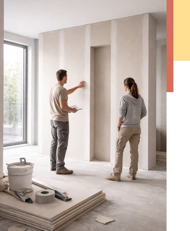 Зонирующая перегородка из гипсокартона в Южноуральске от 3062 руб. под ключ | ОТДЕЛОЧНИК-Жрк