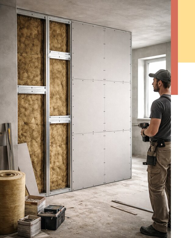 Усиленная перегородка под навеску в Южноуральске от 13998 руб. — монтаж под ключ | ОТДЕЛОЧНИК-Жрк