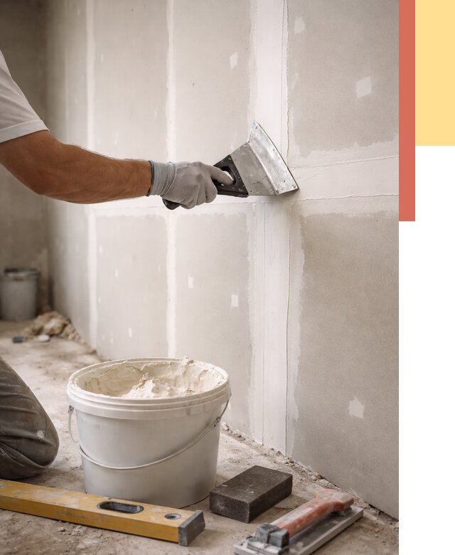 Шпаклевка перегородок из гипсокартона в Южноуральске от 2734 руб. — услуги ОТДЕЛОЧНИК-Жрк