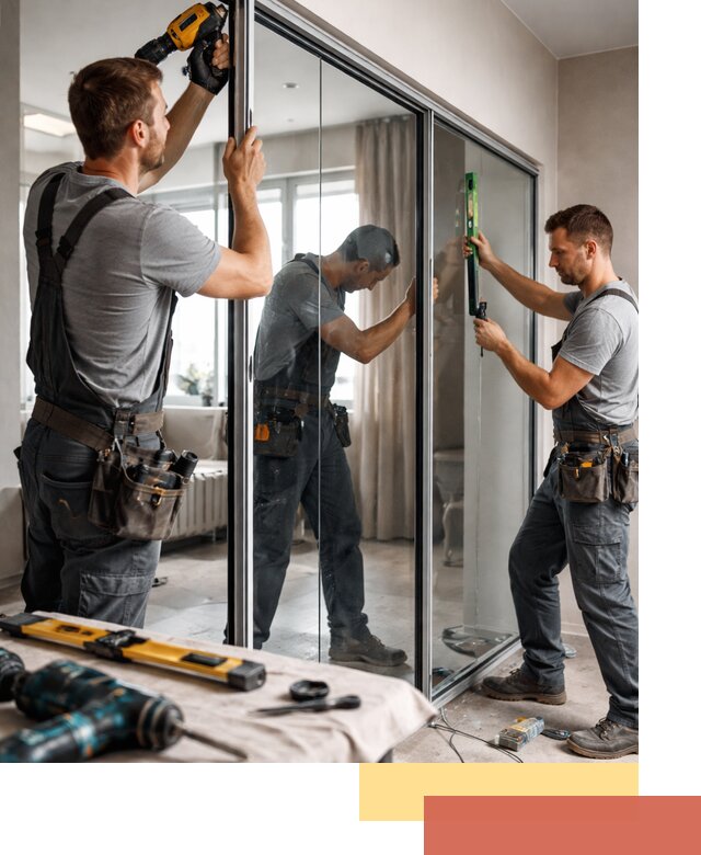 Каркасные стеклянные перегородки под ключ в Южноуральске