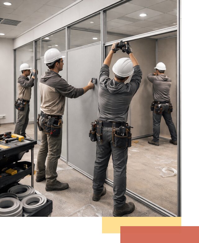 Мобильные офисные перегородки под ключ в Южноуральске