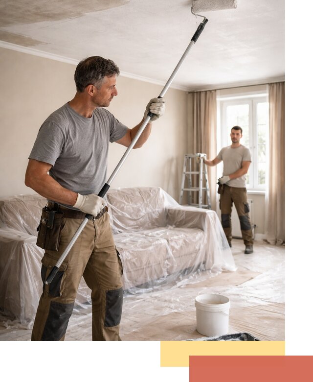 Грунтовка потолка в Южноуральске — подготовка под покраску и отделку