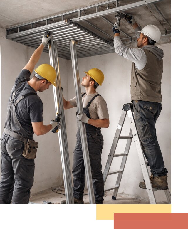 Монтаж реечного потолка под ключ в Южноуральске