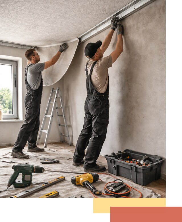 Монтаж фактурного натяжного потолка в Южноуральске качественно и быстро