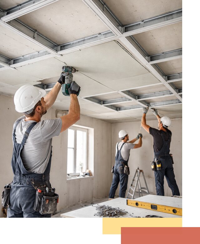 Кессонный потолок из гипсокартона под ключ в Южноуральске