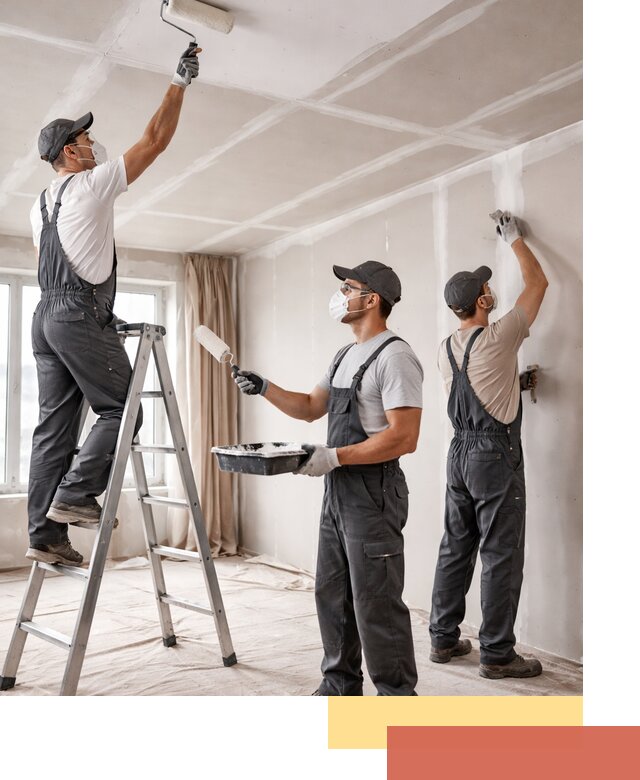 Покраска потолка из гипсокартона в Южноуральске качественно и недорого