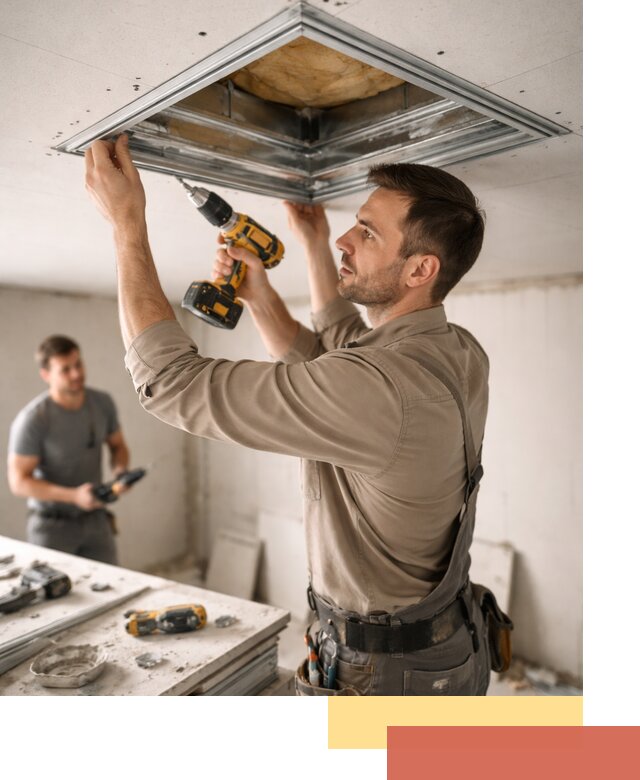 Монтаж люка в потолок из ГКЛ в Южноуральске