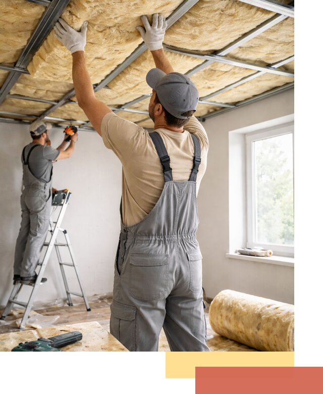 Утепление потолка под ключ в Южноуральске качественно и быстро