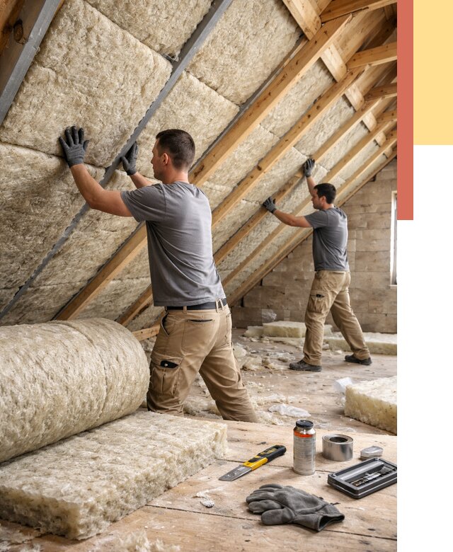 Утепление потолка минватой в Южноуральске от 1586 руб. — быстро и недорого | ОТДЕЛОЧНИК-Жрк