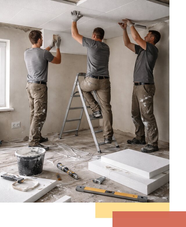 Утепление потолка пенопластом в Южноуральске быстро и качественно